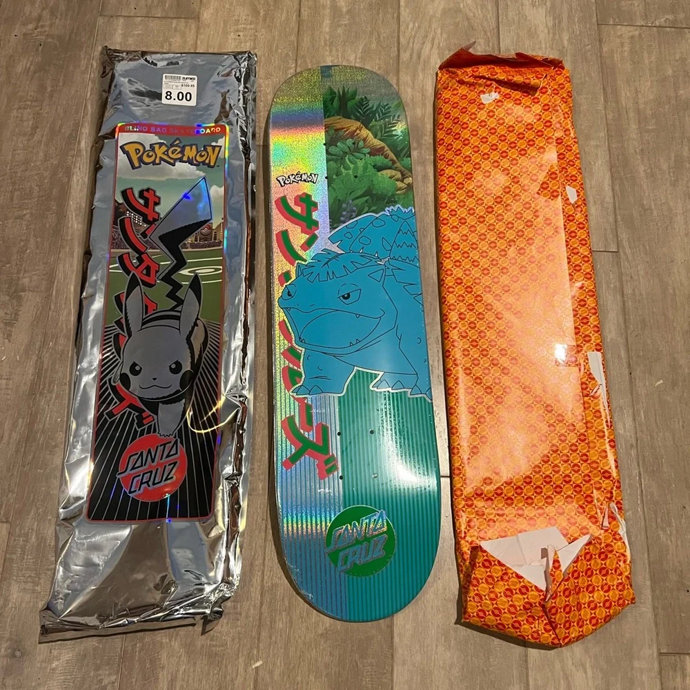 Santa Cruz Skateboards Toys Pokemon X Santa Cruz Limited Edition Skateboard Venusaur Newin Handopened